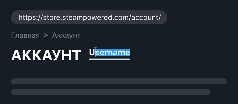 Подсказка, где найти логин Steam